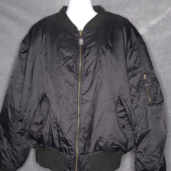 Reversible Black & Orange MA-1 Bomber Jacket 3XL Knox Armory Washington D.C.